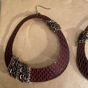 Triangular Hoop Earrings